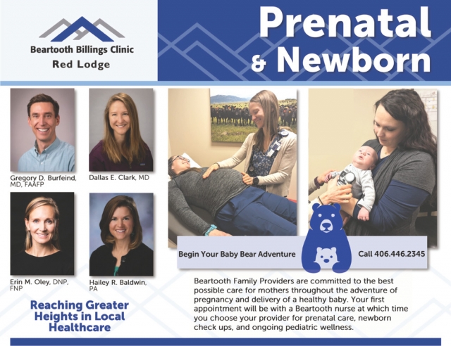 Prenatal & Newborn, Beartooth Billings Clinic, Red Lodge, MT
