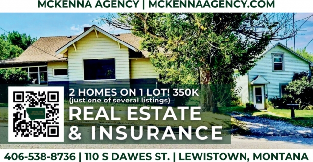 Real Estate & Insurance, McKenna Agency, Lewistown, MT