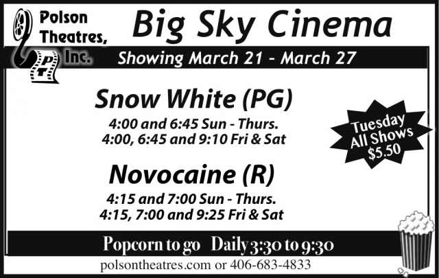 Big Sky Cinema, Polson Theatres, Inc - Big Sky Cinema, Dillon, MT