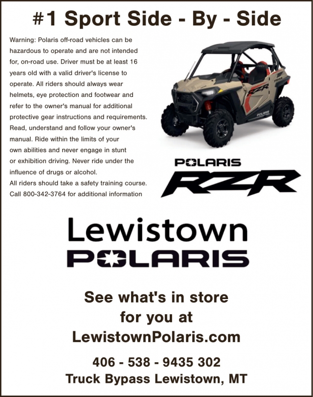 #1 Sport Side - By - Side, Lewiston Polaris, Lewistown, MT
