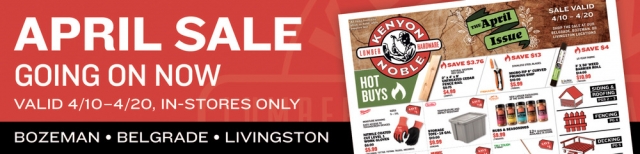 April Sale, Kenyon Noble, Bozeman, MT