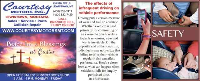 The Effects of Infrequent Driving on Vehicle Performance, Courtesy Motors Inc