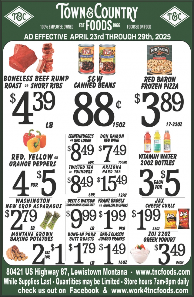 Foods , Town & Country Foods - Lewiston, Lewistown, MT