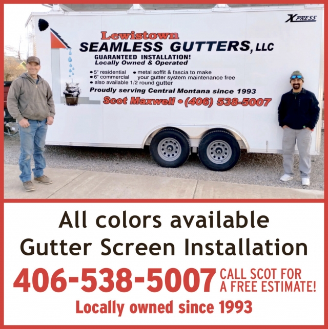 Seamless Gutters, Lewistown Seamless Gutters, Lewistown, MT