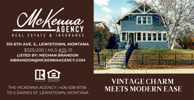 Vintage Charm Meets Modern Ease, McKenna Agency, Lewistown, MT