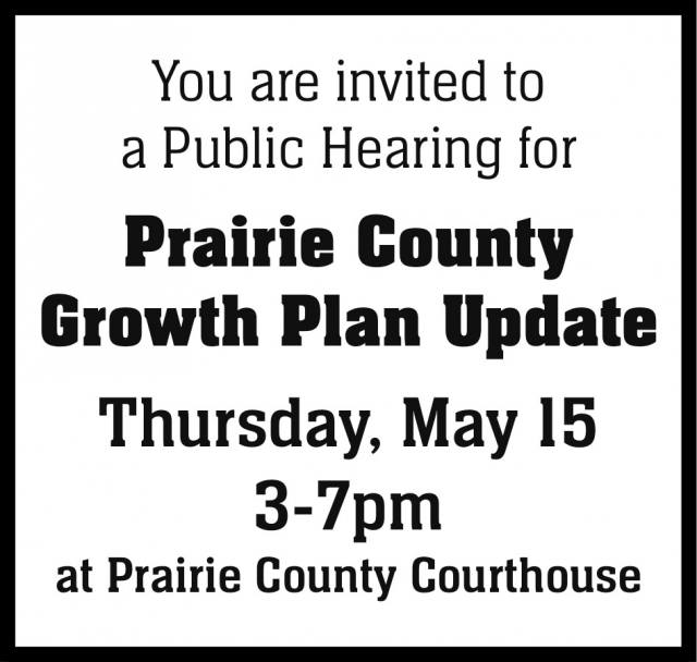 Public Hearing, Prairie County Courthouse, Terry, MT
