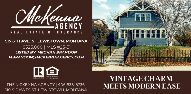 Real Estate & Insurance, McKenna Agency, Lewistown, MT
