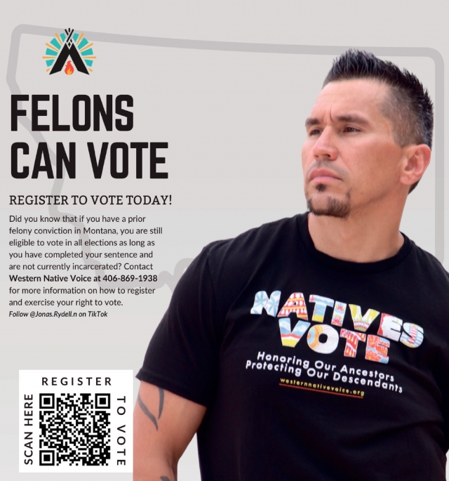 Register to Vote Today!, Western Native Voice