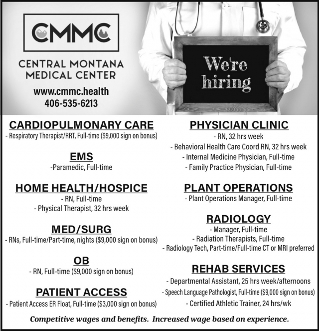 Cardiopulmonary Care, Central Montana Medical Center, Lewistown, MT