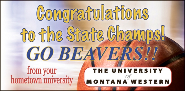 Congratulations to The State Champs!, The University of Montana Western, Dillon, MT