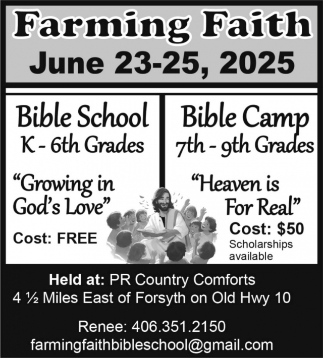 Farming Faith, PR Country Comforts - Farming Faith (June 23-25, 2025)