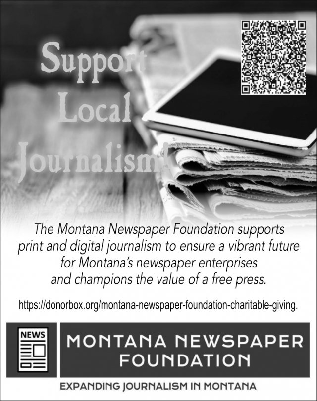 Suport Local Journalism, Montana Newspaper Foundation, Missoula, MT