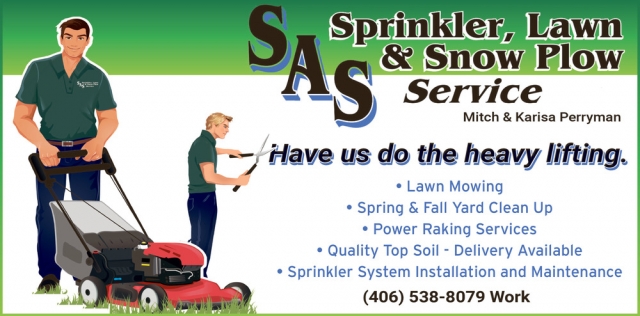Lawn Mowing, Sprinkler, Lawn & Snow Plow Service
