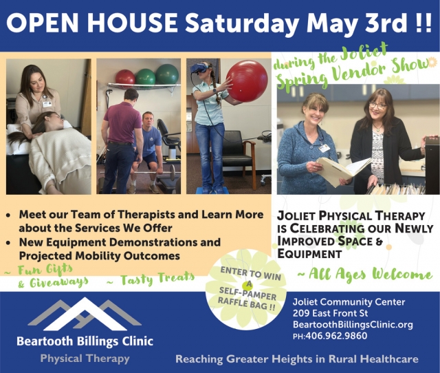 Open House Saturday May 3rd!, Beartooth Billings Clinic, Red Lodge, MT