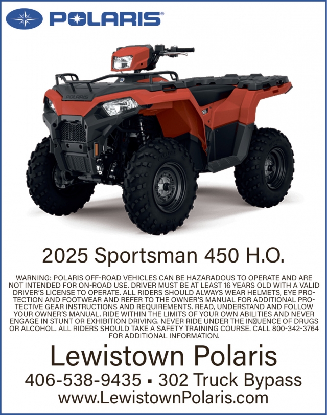 2025 Sportsman 450 H.O., Lewiston Polaris, Lewistown, MT