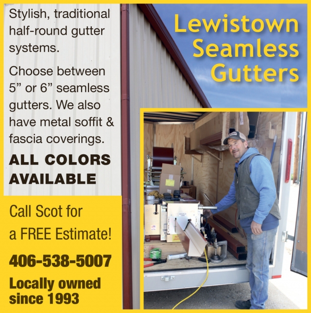 Stylish, Traditional Half-Round Gutter Systems, Lewistown Seamless Gutters