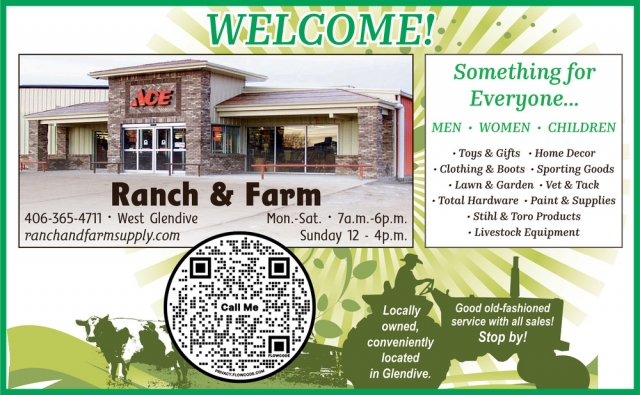 Home Decor, Ranch & Farm Ace Hardware, Glendive, MT