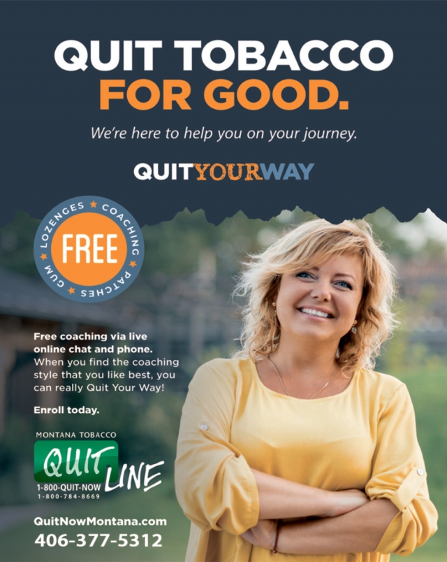 Quit Tobacco for Good, Montana Tobacco Quit Line, Glendive, MT