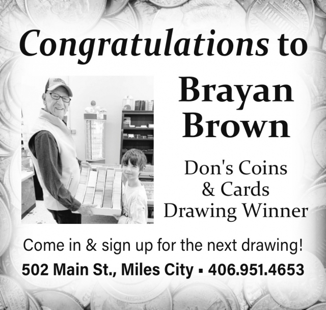 Coins & Cards, Don's Coins & Cards, Miles City, MT