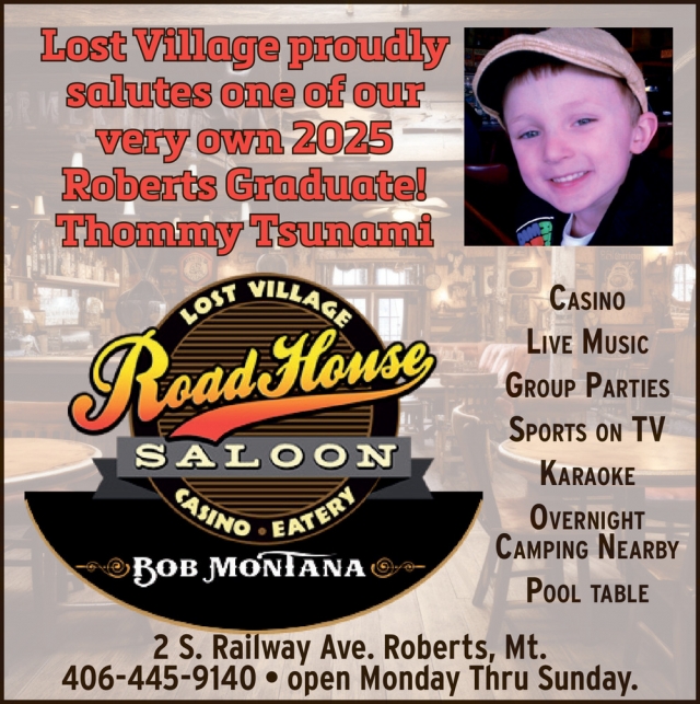 Live Music, Lost Village Roadhouse Saloon, Roberts, MT