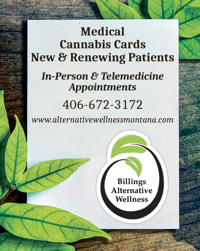 Medical Cannabis Cards New & Renewing Patients, Alternative Wellness Glendive