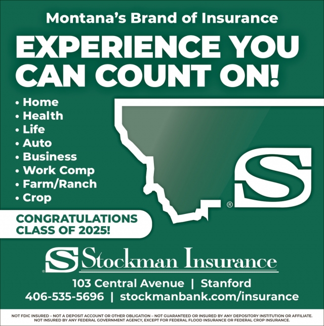 Experience You Can Count On!, Stockman Insurance - Stanford, Stanford, MT