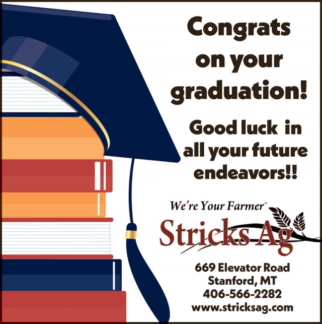 Good Luck in All Your Future Endeavors!, Stricks Ag