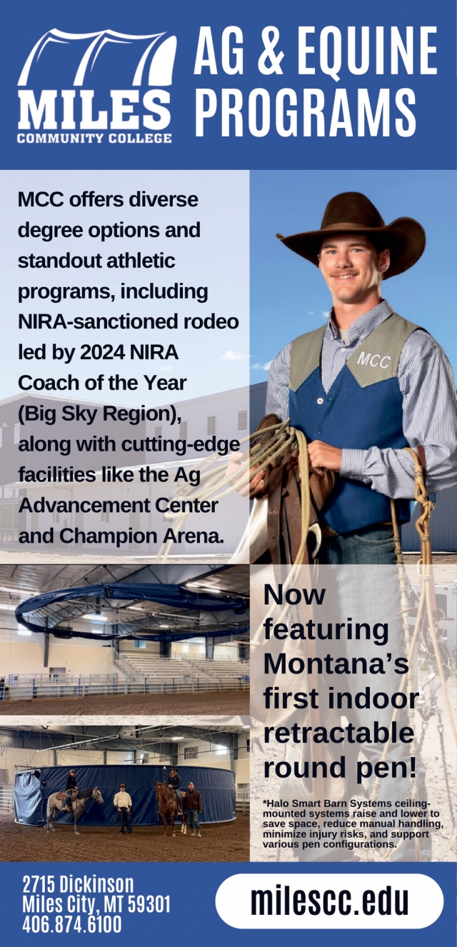 Ag & Equine Programs, Miles Community College, Miles City, MT
