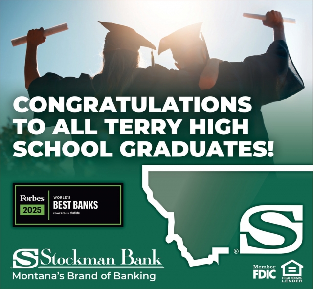 Congratulations to All Terry High School Graduates!, Stockman Bank