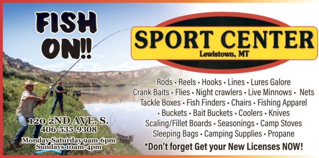 Fish On!, Sport Center - Lewiston, Lewistown, MT
