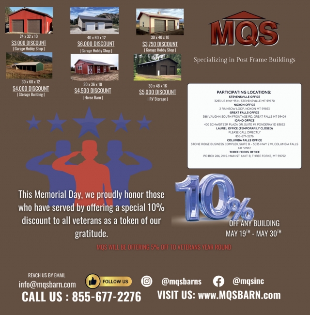 Post Frame Buildings, MQS, Stevensville, MT