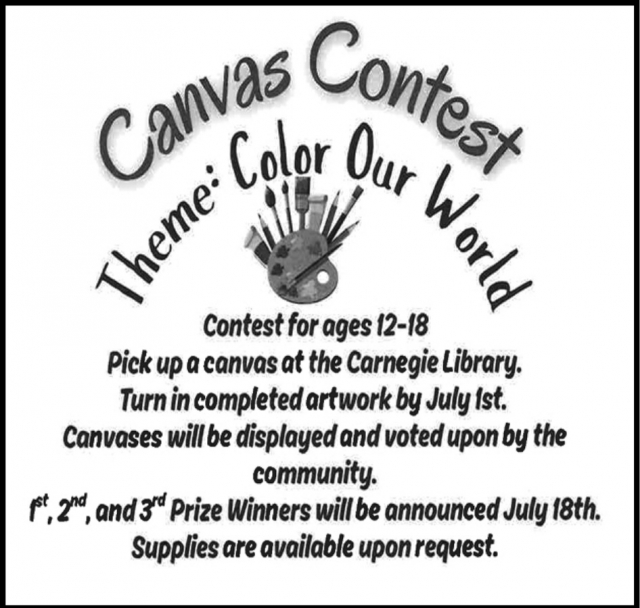 Canvas Contest, Carnegie Library