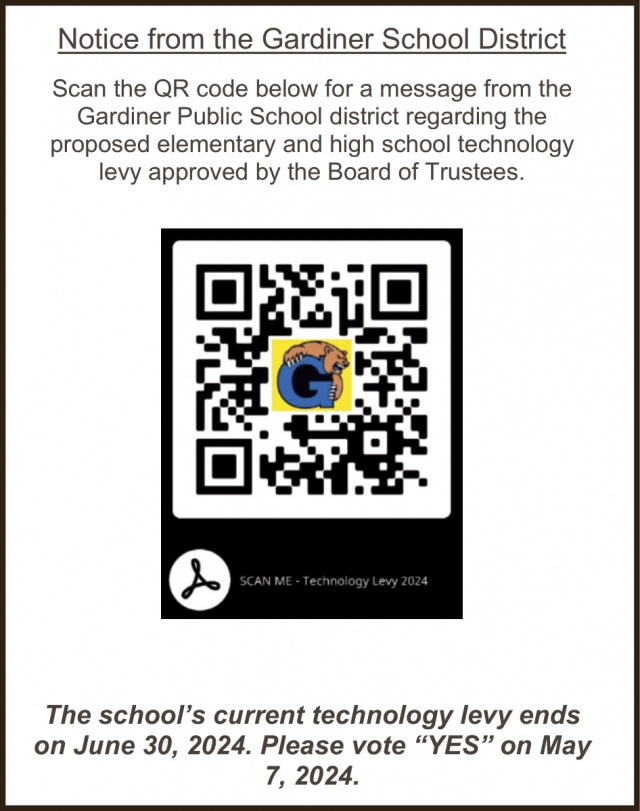 Notice, Gardiner School District
