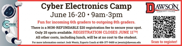 Cyber Electronics Camp, Dawson Community College, Glendive, MT