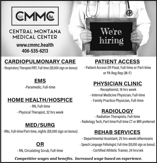 Cardiopulmonary Care, Central Montana Medical Center, Lewistown, MT
