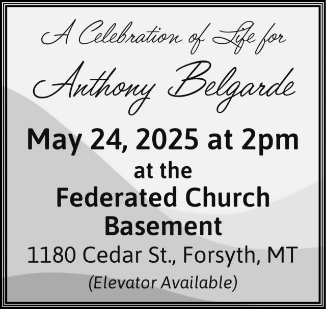 Celebration of Life, Anthony Belgarde Celebration of Life