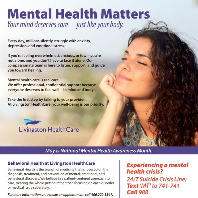 Mental Health Matters, Livingston Healthcare, Livingston, MT