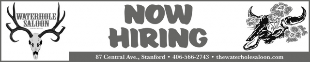 Now Hiring!, Waterhole Saloon, Stanford, MT