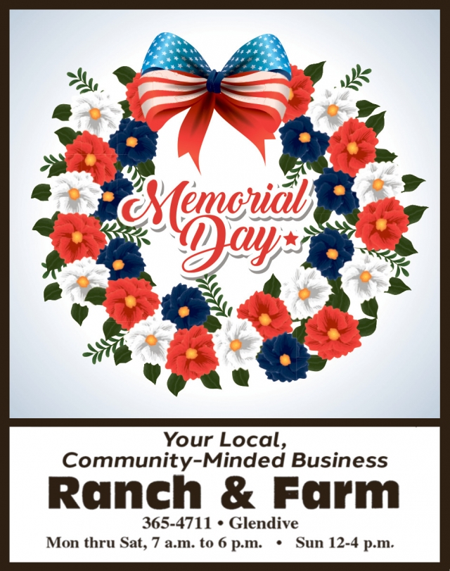 Memorial Day, Ranch & Farm Ace Hardware, Glendive, MT