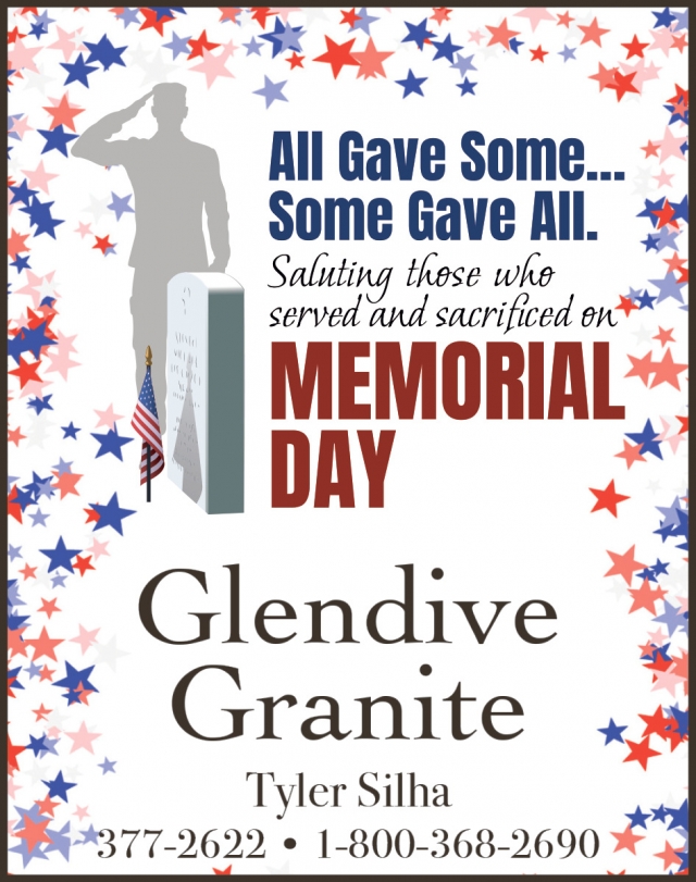 Memorial Day, Glendive Granite
