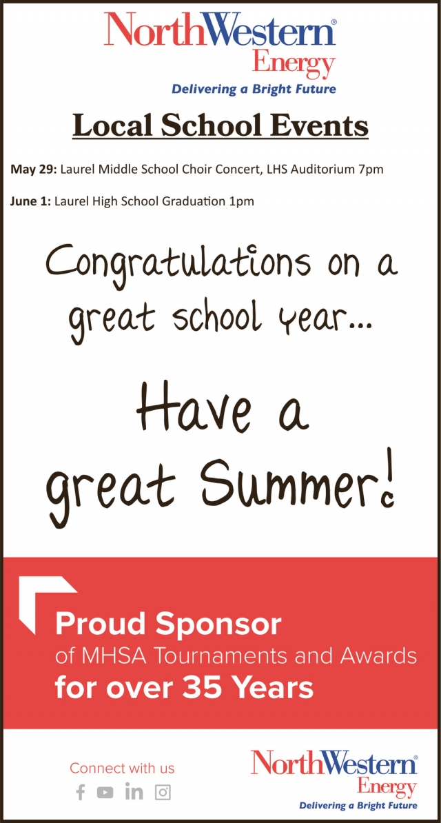 Local School Events, NorthWestern Energy, Billings, MT