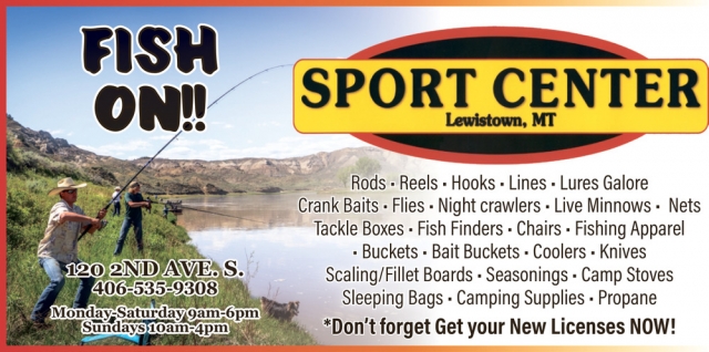 Fish On!, Sport Center - Lewiston, Lewistown, MT