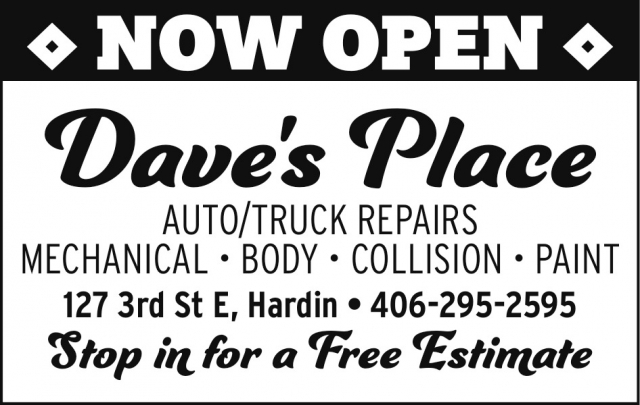 Auto/Truck Repairs, Dave's Place