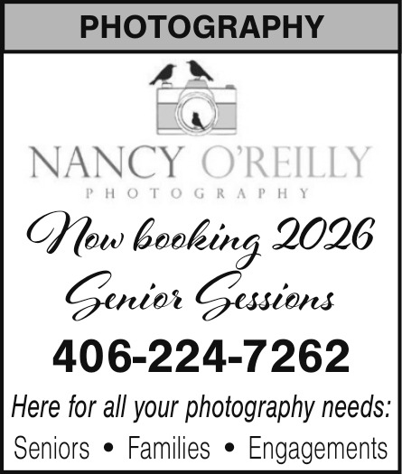 Now Booking 2026 Senior Sessions, Nancy O'reilly Photography, Columbus, MT