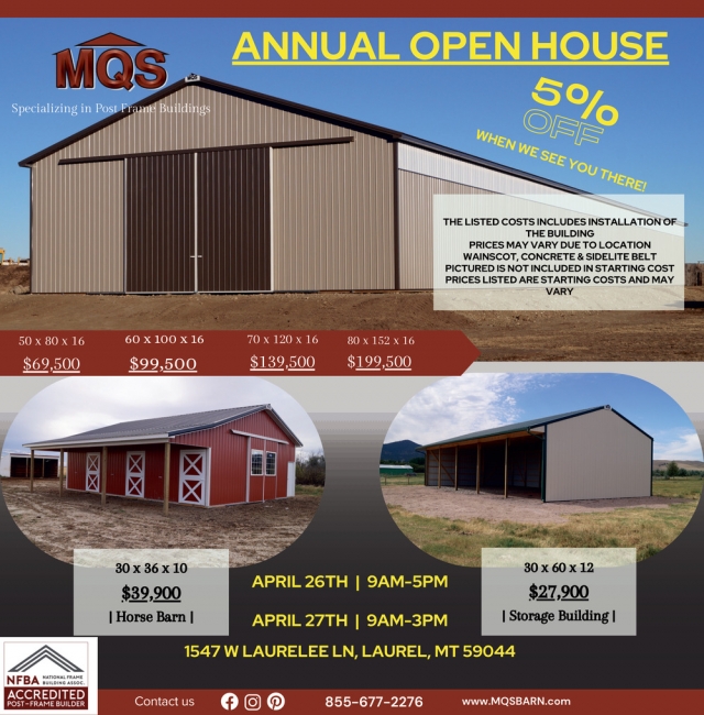Annual Open House, MQS, Stevensville, MT