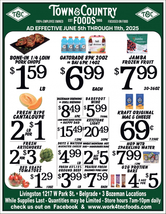Foods, Town & Country Foods - Bozeman, Bozeman, MT