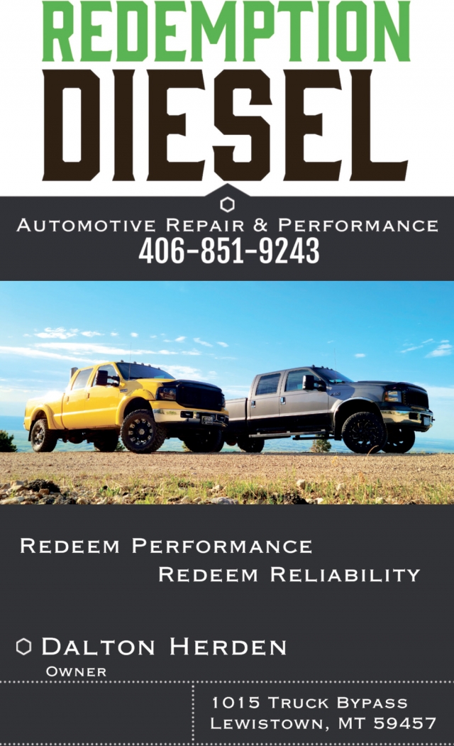 Diesel Repair & Performance, Redemption Diesel, Lewistown, MT
