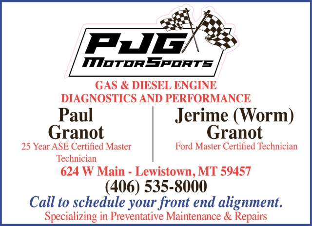 Gas & Diesel Engine Diagnostics and Performance, PJG Motorsports, Lewistown, MT