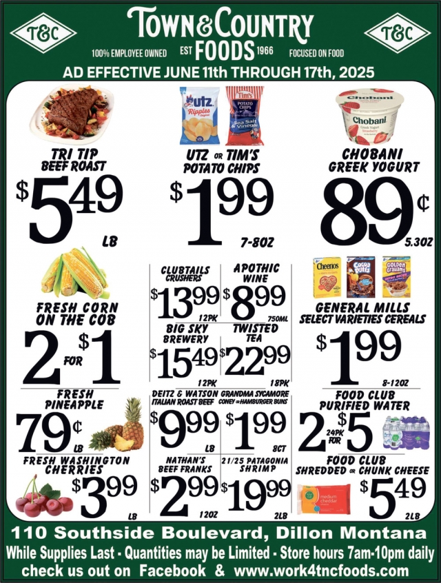 Bone-In 1/4 Loin Pork Chops, Town & Country Foods - Dillon, Dillon, MT