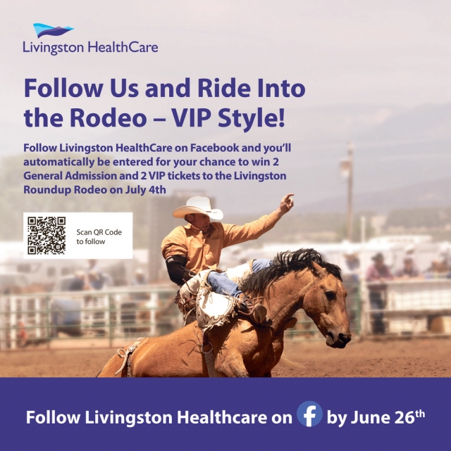 Follow Us and Ride Into the Rodeo - VIP Style!, Livingston Healthcare, Livingston, MT